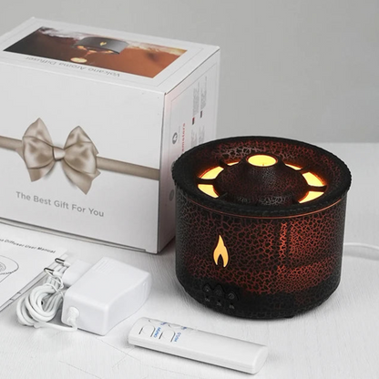 Vulkan-Flammen Aroma Diffuser – Magischer Dampfzauberer für entspannte Vibes!