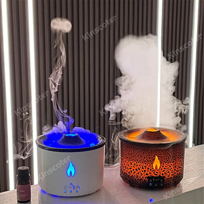 Vulkan-Flammen Aroma Diffuser – Magischer Dampfzauberer für entspannte Vibes!